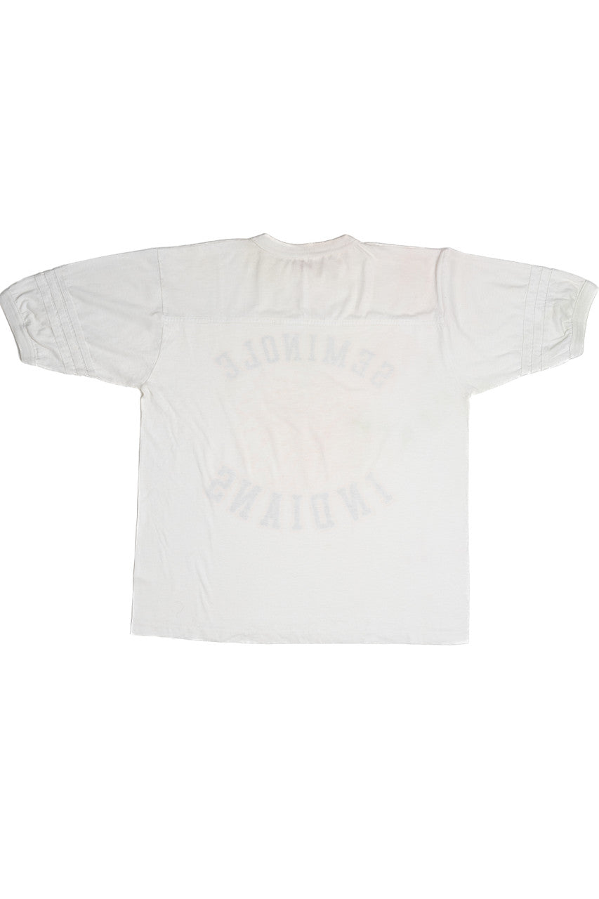 Vintage "Seminole Indians" Striped Sleeve T-Shirt