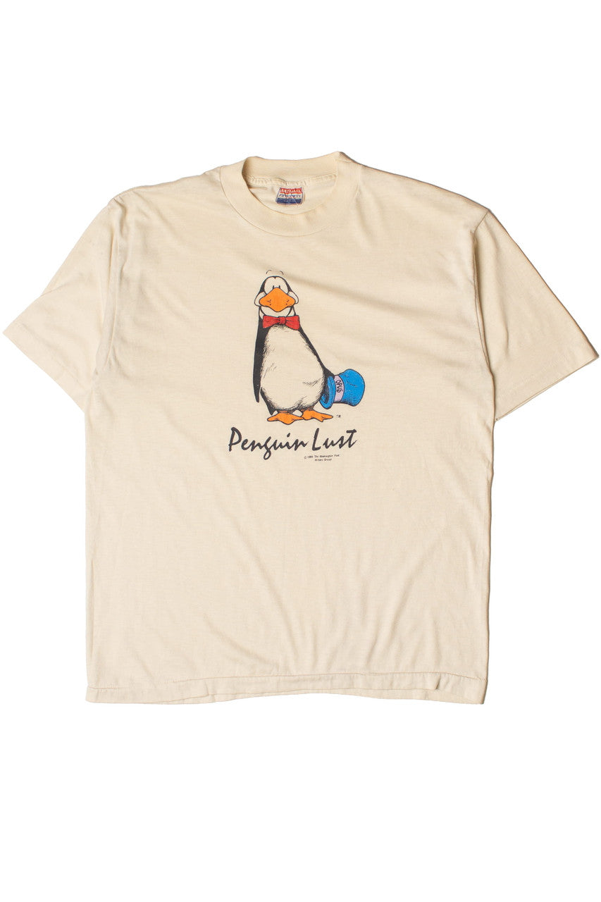 Vintage "Penguin Lust" Graphic T-Shirt (1984)