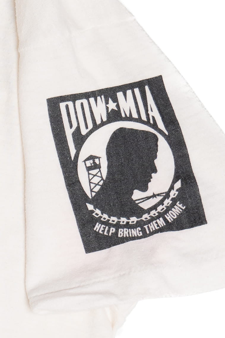 Vintage POW MIA "America Remembers!" Screen Stars T-Shirt (1980s)
