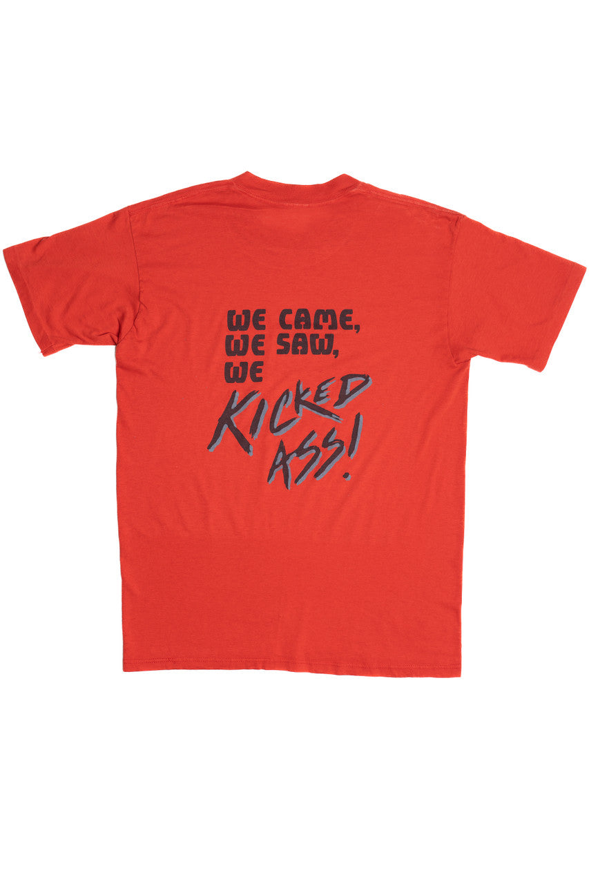 Vintage "We Came, We Saw, We Kicked Ass!" "Hillbusters" T-Shirt (1980s)