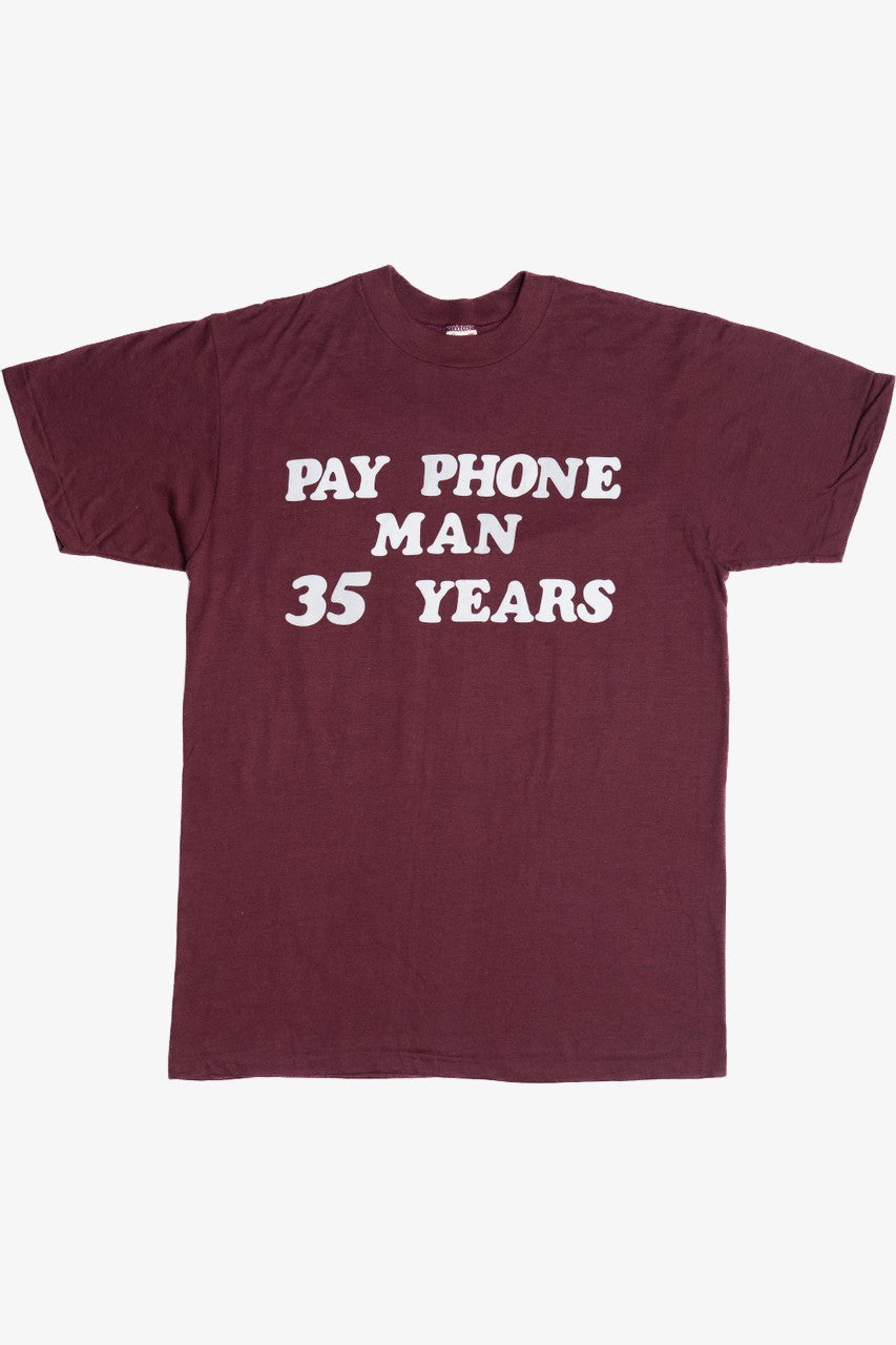 Vintage "Pay Phone Man 35 Years" T-Shirt (1980s)