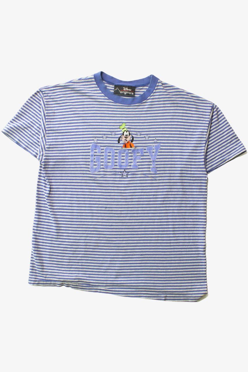 Vintage Disney Striped Goofy Single Stitch T-Shirt (1990s)