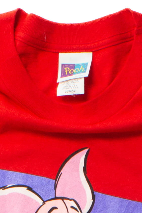 Vintage Big Hearts Come In Small Packages Piglet T-Shirt (1990s)