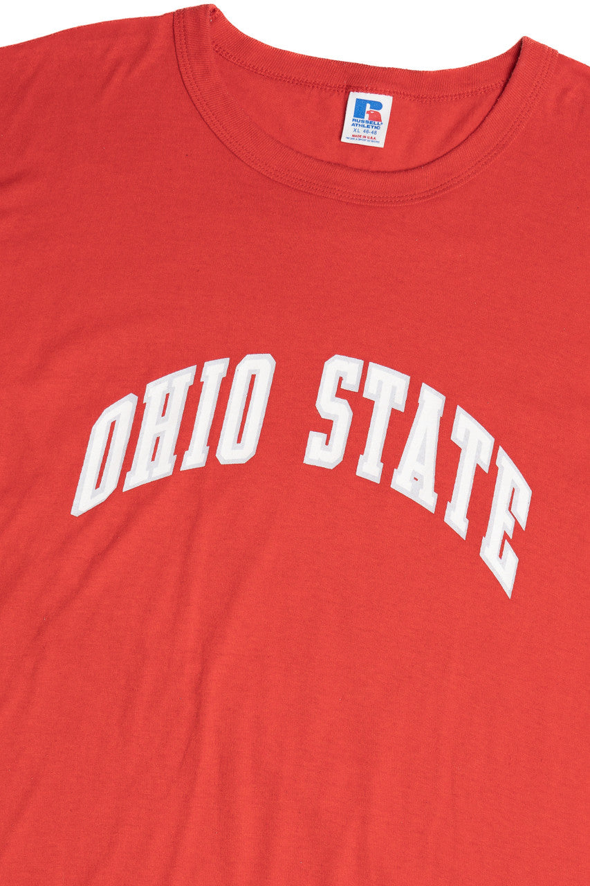 Vintage "Ohio State" University Russell Athletic Single Stitch T-Shirt (1990s)