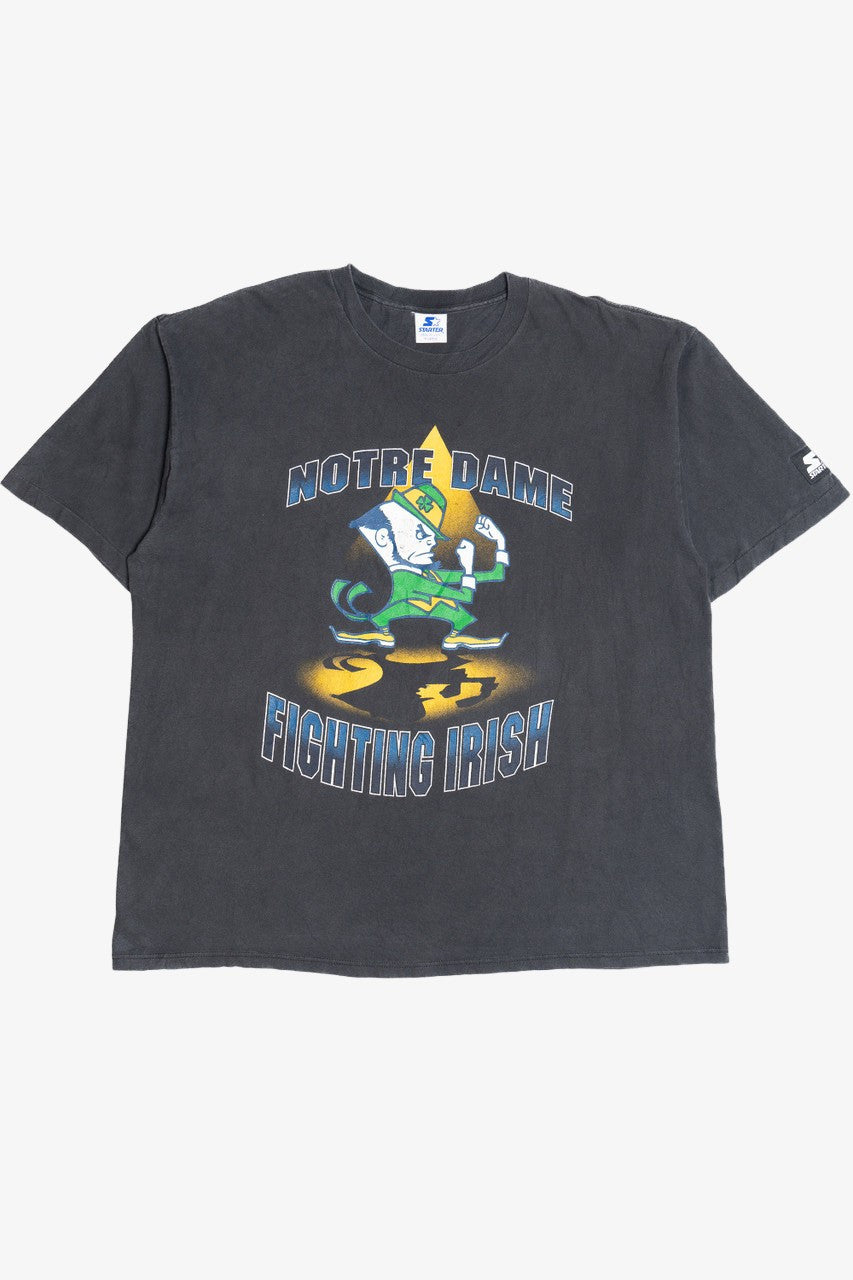 Vintage "Notre Dame Fighting Irish" Faded Single Stitch Starter T-Shirt (1990s)