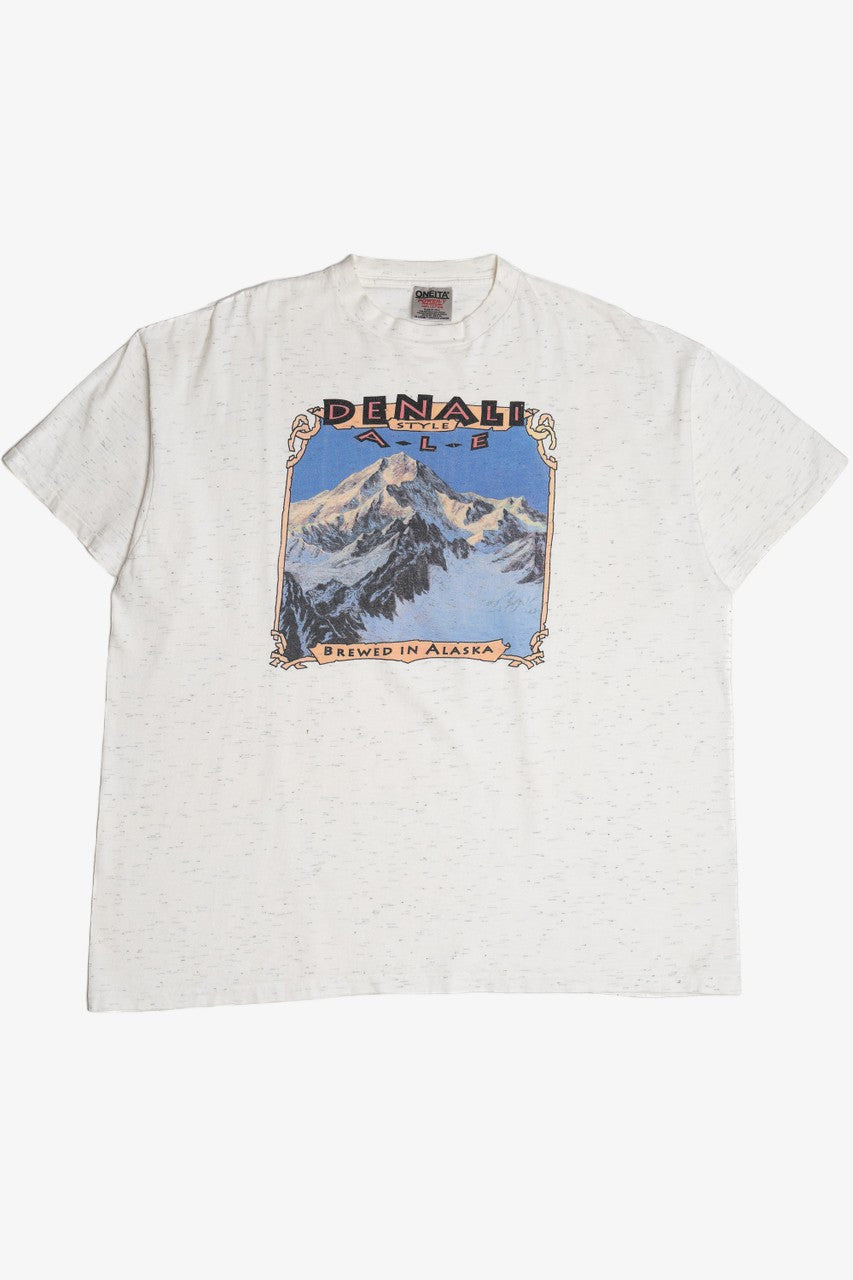 Vintage Denali Ale "Brewed In Alaska" Denali Mountain Single Stitch T-Shirt