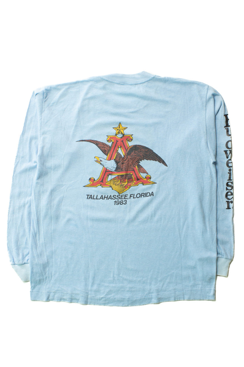 Vintage Dean Chenoweth Budweiser Long Sleeve T-Shirt (1983)
