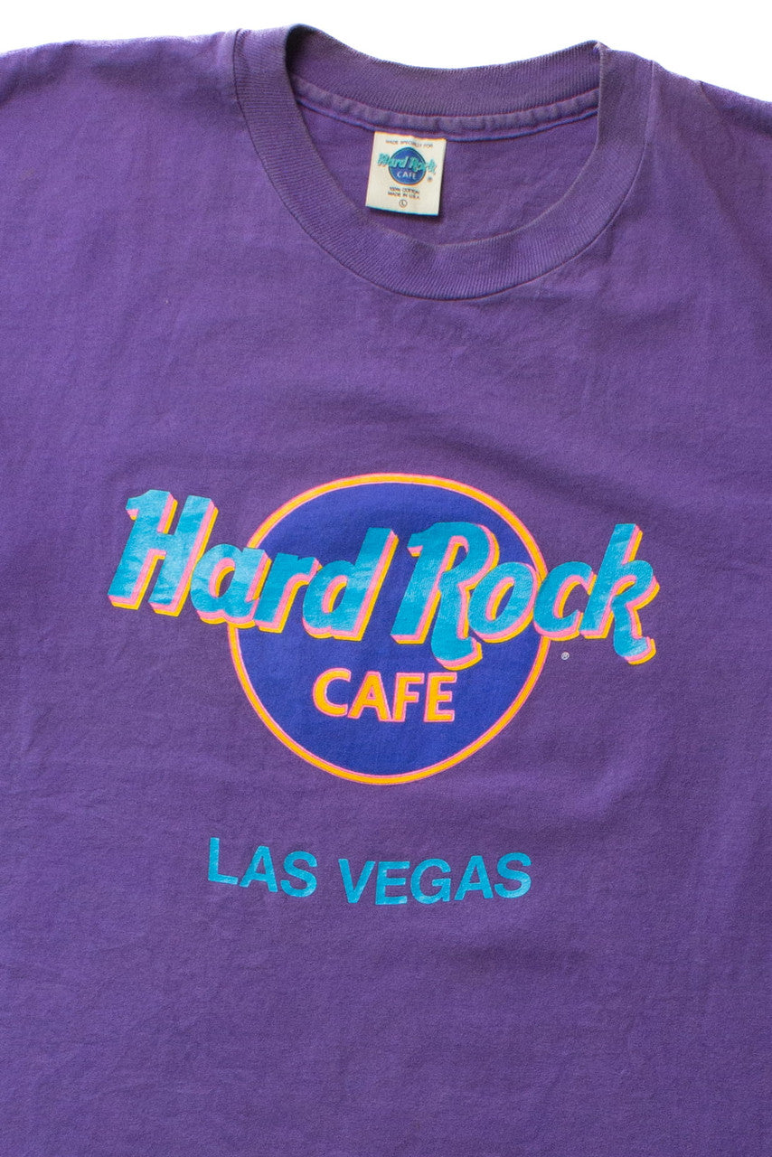 Vintage Purple Hard Rock Cafe Las Vegas T-Shirt (1990s)