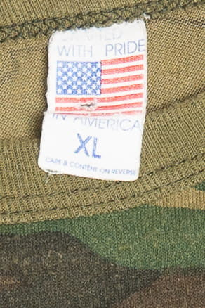 Vintage Camouflage Single Stitch T-Shirt (1980s) 11725