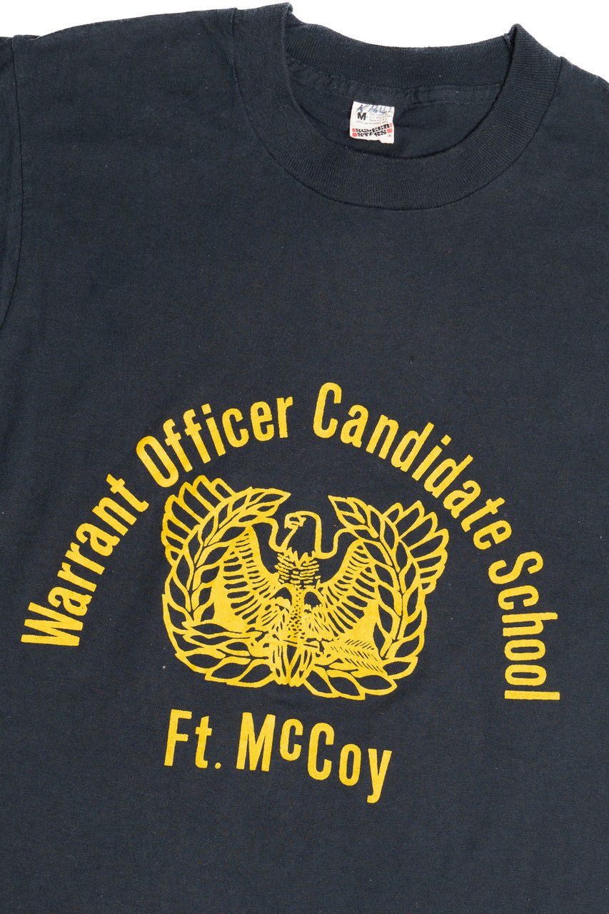Vintage Ft. McCoy "Warrant Officer Candidate School" Single Stitch T-Shirt