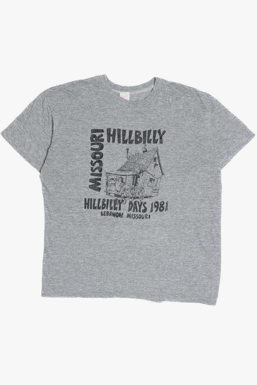 Vintage Missouri "Hillbilly Days 1981" Paper Thin Single Stitch T-Shirt (1980s)
