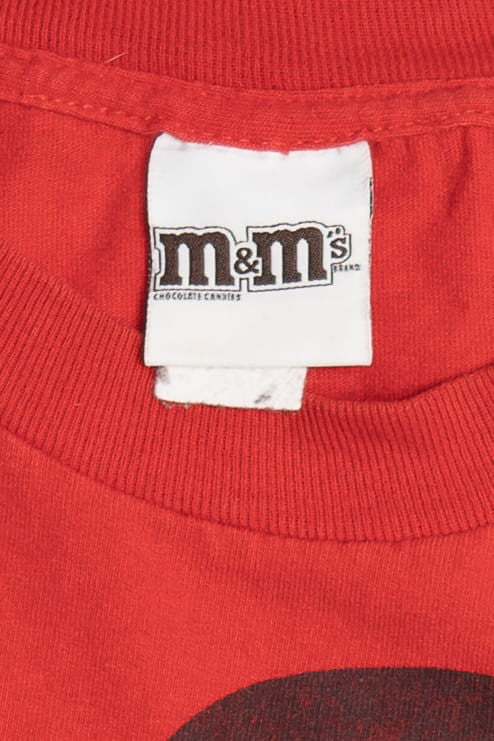 Red M&M Big Face M&Ms Brand T-Shirt 11772
