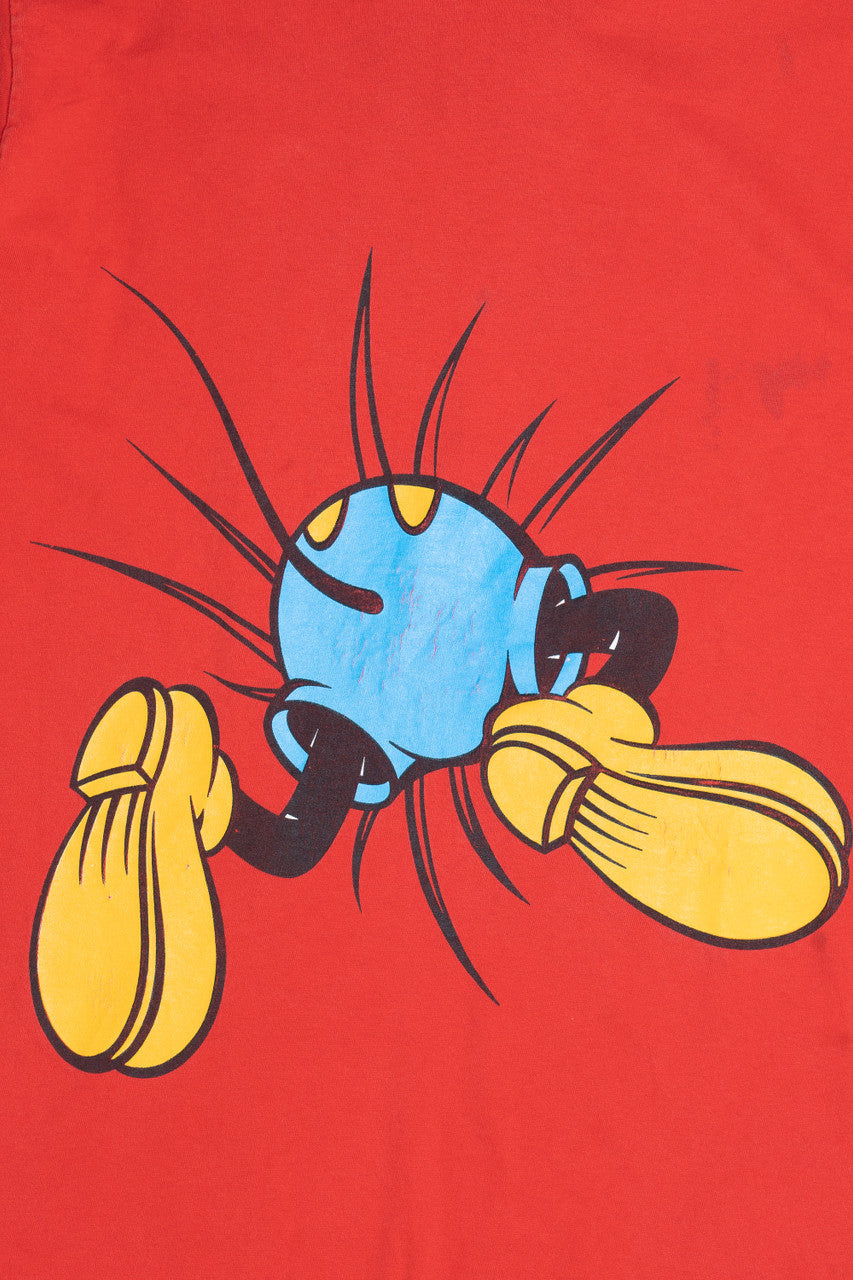 Vintage Bottoms Up! Mickey Mouse Front/Back Print Single Stitch T-Shirt (1990s)