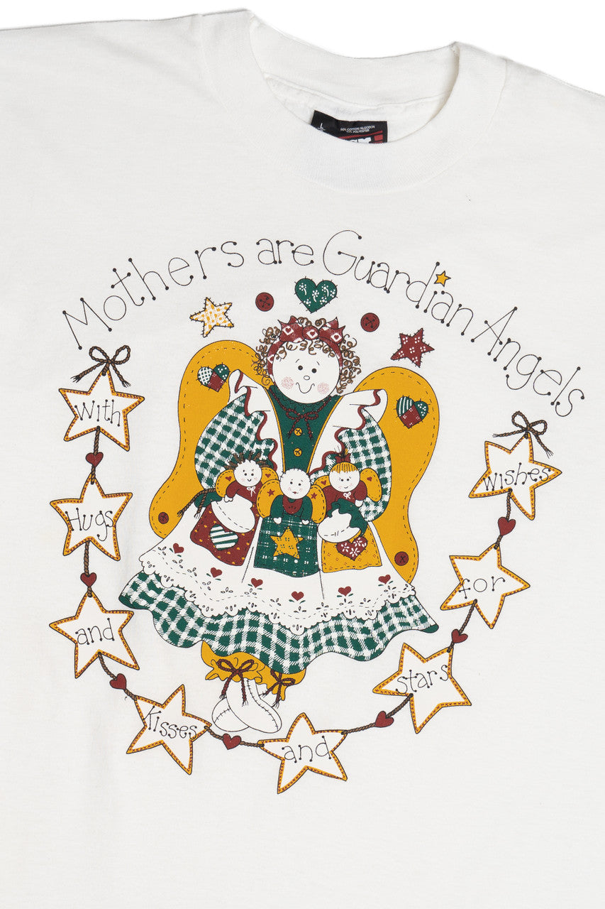 Vintage "Mothers Are Guardian Angels" Single Stitch T-Shirt