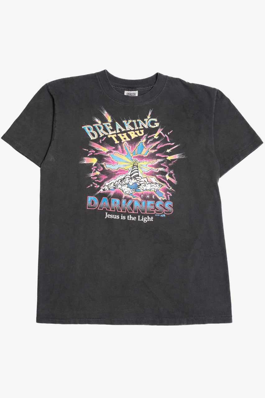 Vintage "Breaking Thru Darkness" "Jesus Is The Light" T-Shirt (1990s)