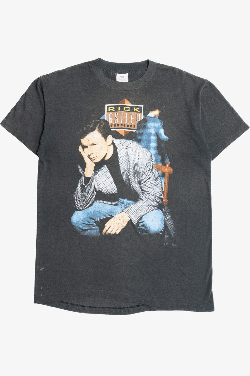 Vintage 1989 Rick Astley Paper Thin Tour T-Shirt (1980s)