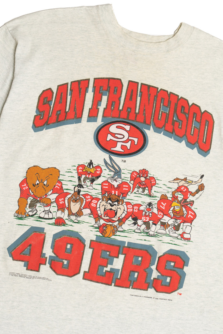 Vintage Looney Tunes San Francisco 49ers Football T-Shirt (1990s)