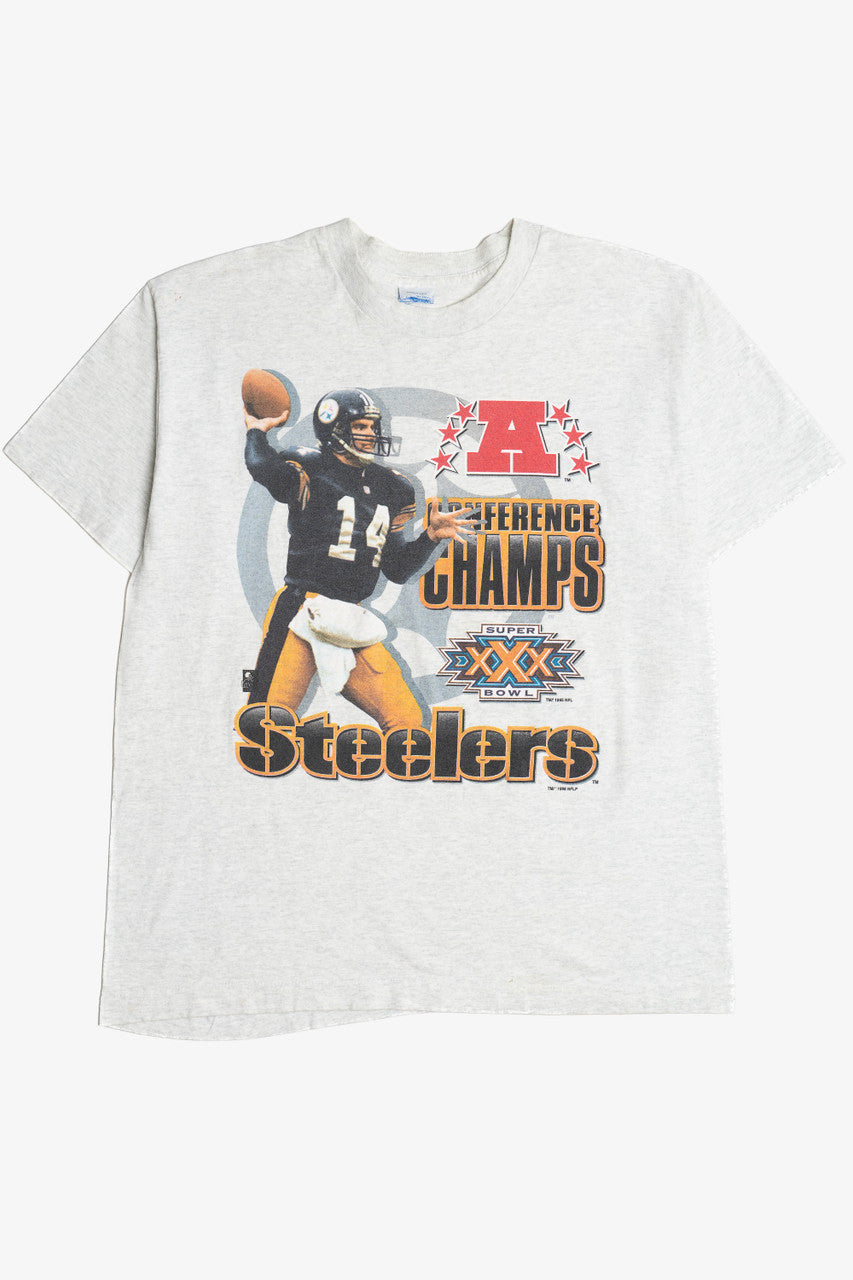 Vintage Steelers Conference Champs Super Bowl XXX Single Stitch T-Shirt (1990s)
