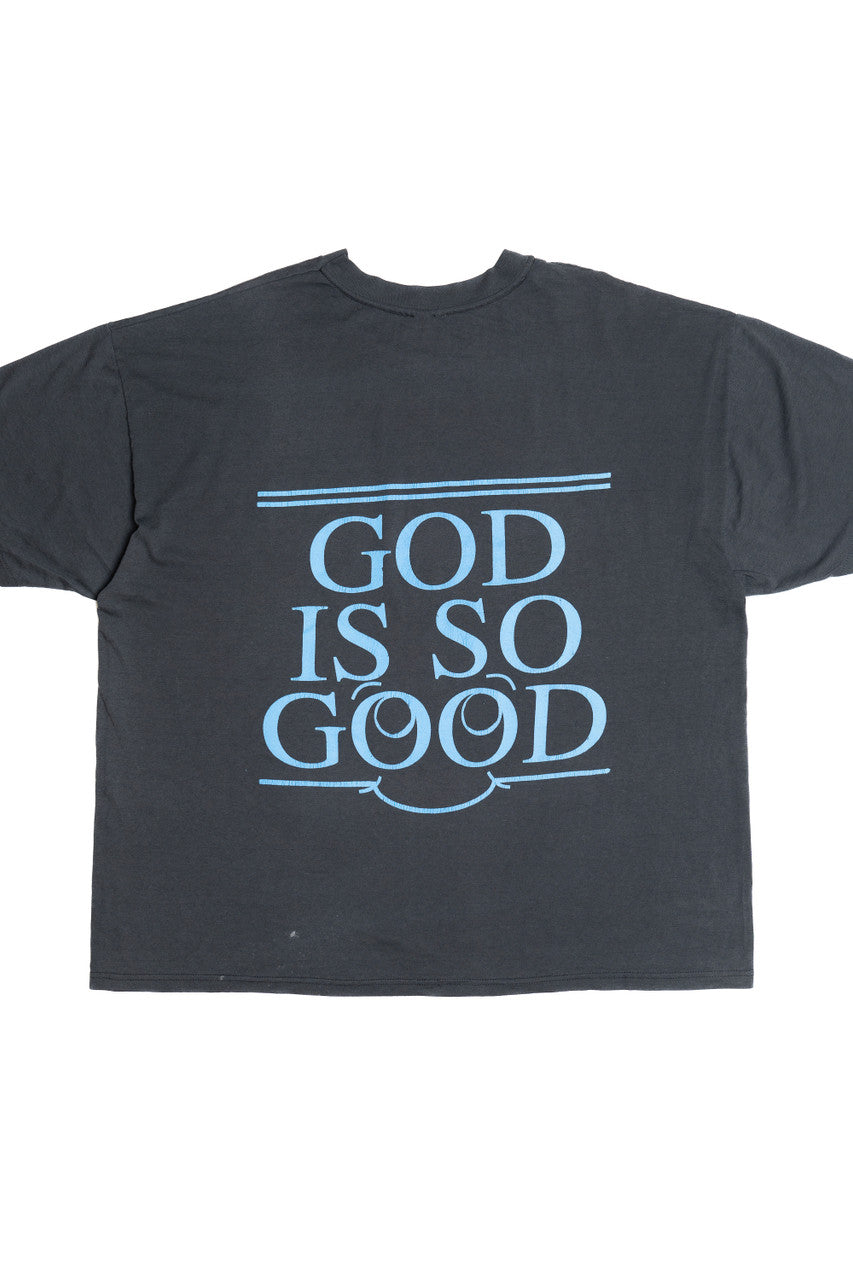 Vintage "But What Does God Say?" Religious Single Stitch T-Shirt (1990s)