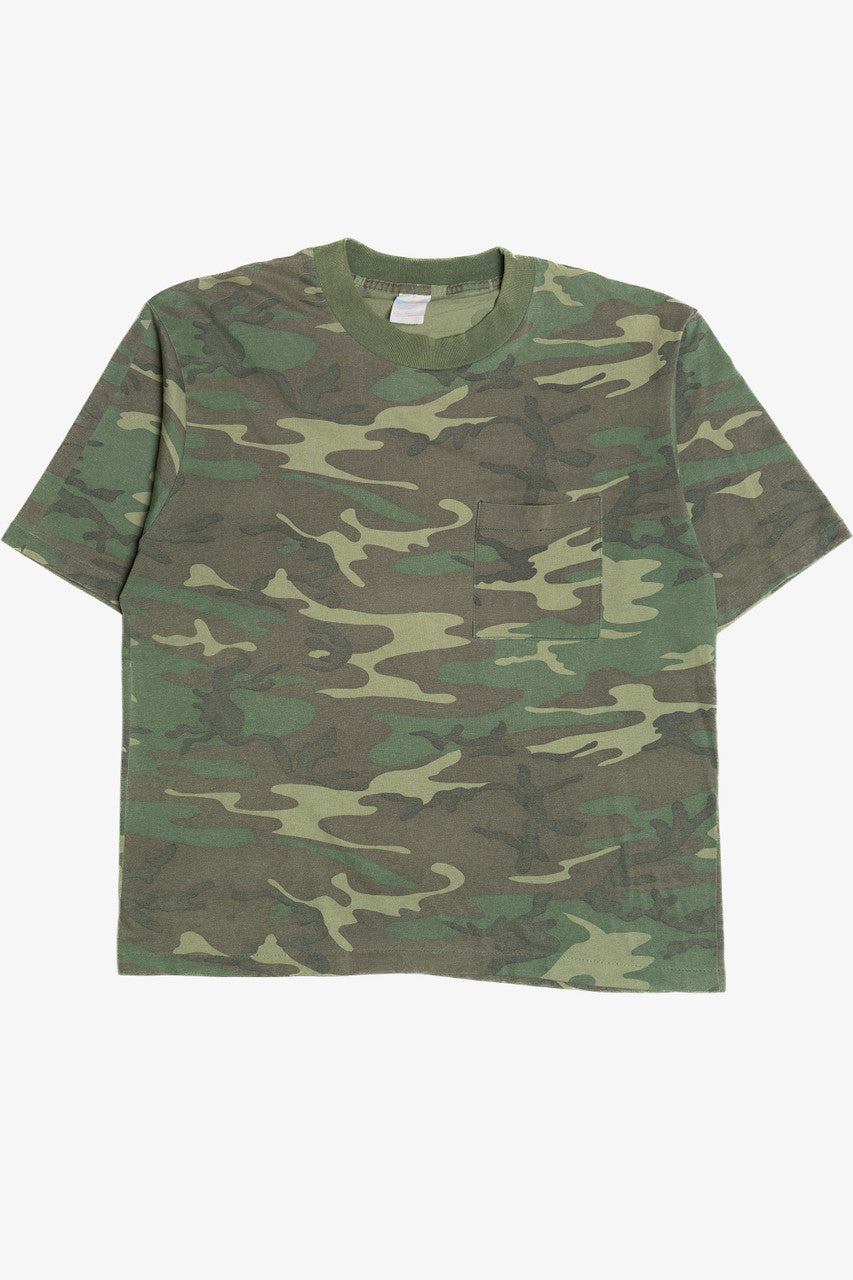 Vintage Camo Single Stitch T-Shirt (1980s)