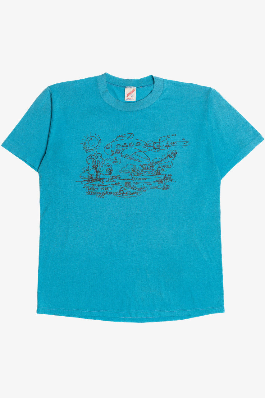 Vintage "Fantasy Island" "Operation Graduation 1990" T-Shirt 11949