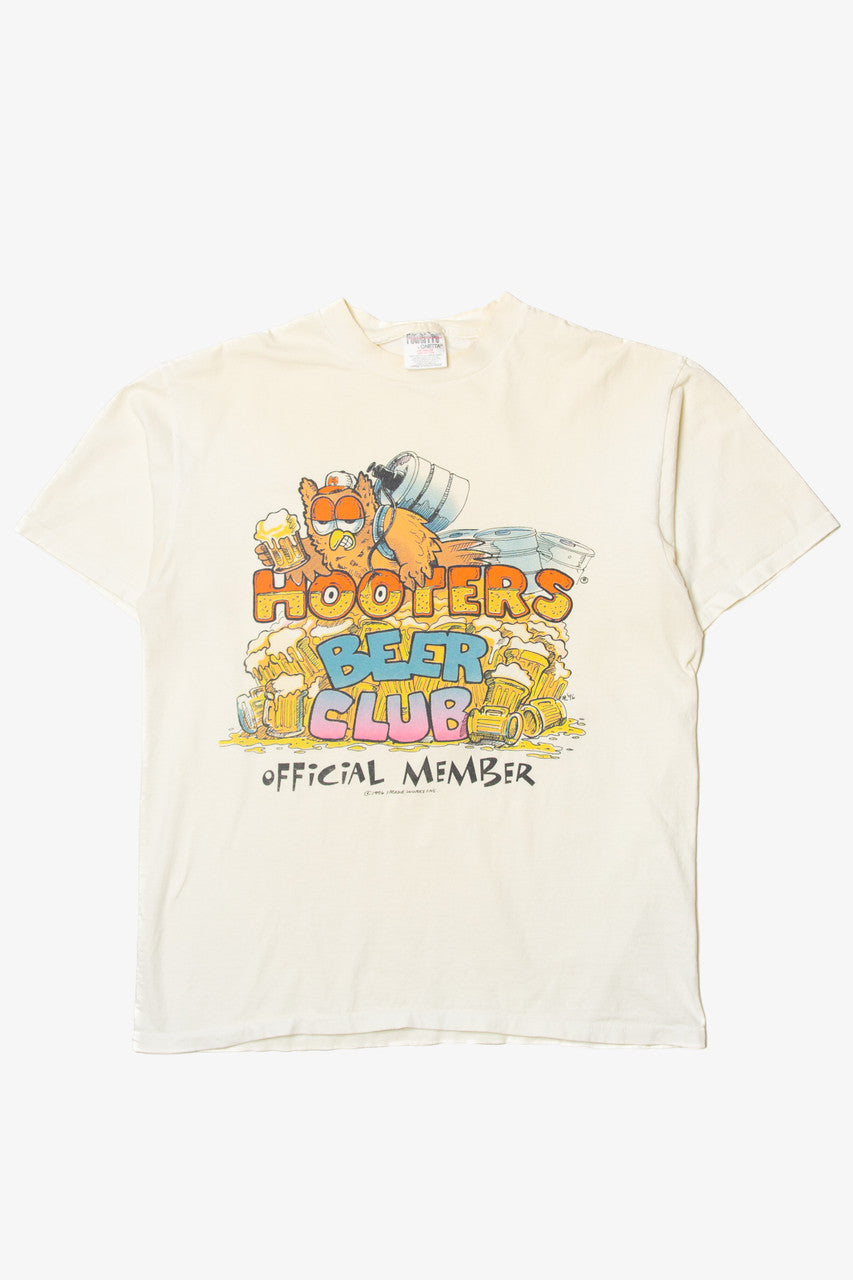 Vintage Oneita "Hooters Beer Club Official Member" T-Shirt (1990s)