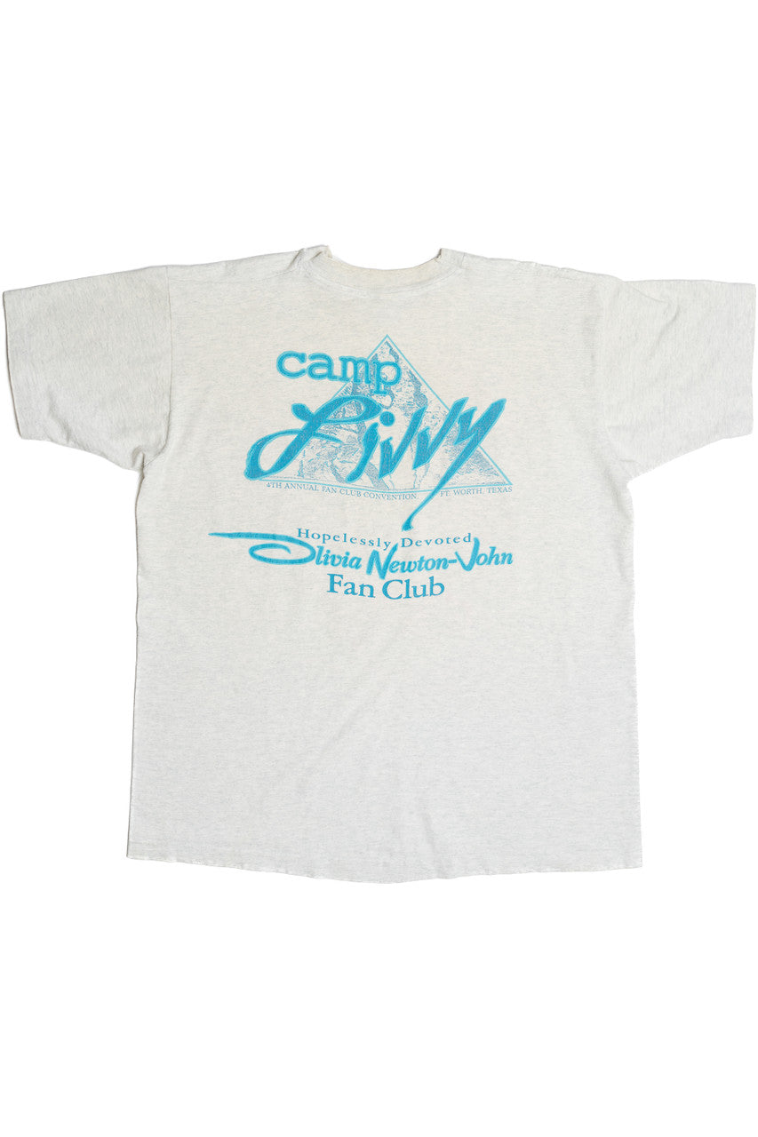Vintage Olivia Newton John "Camp Livvy" Fan Club Single Stitch T-Shirt (1990s)