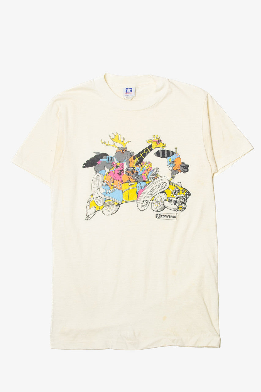 Vintage Converse Animals In A Car T-Shirt