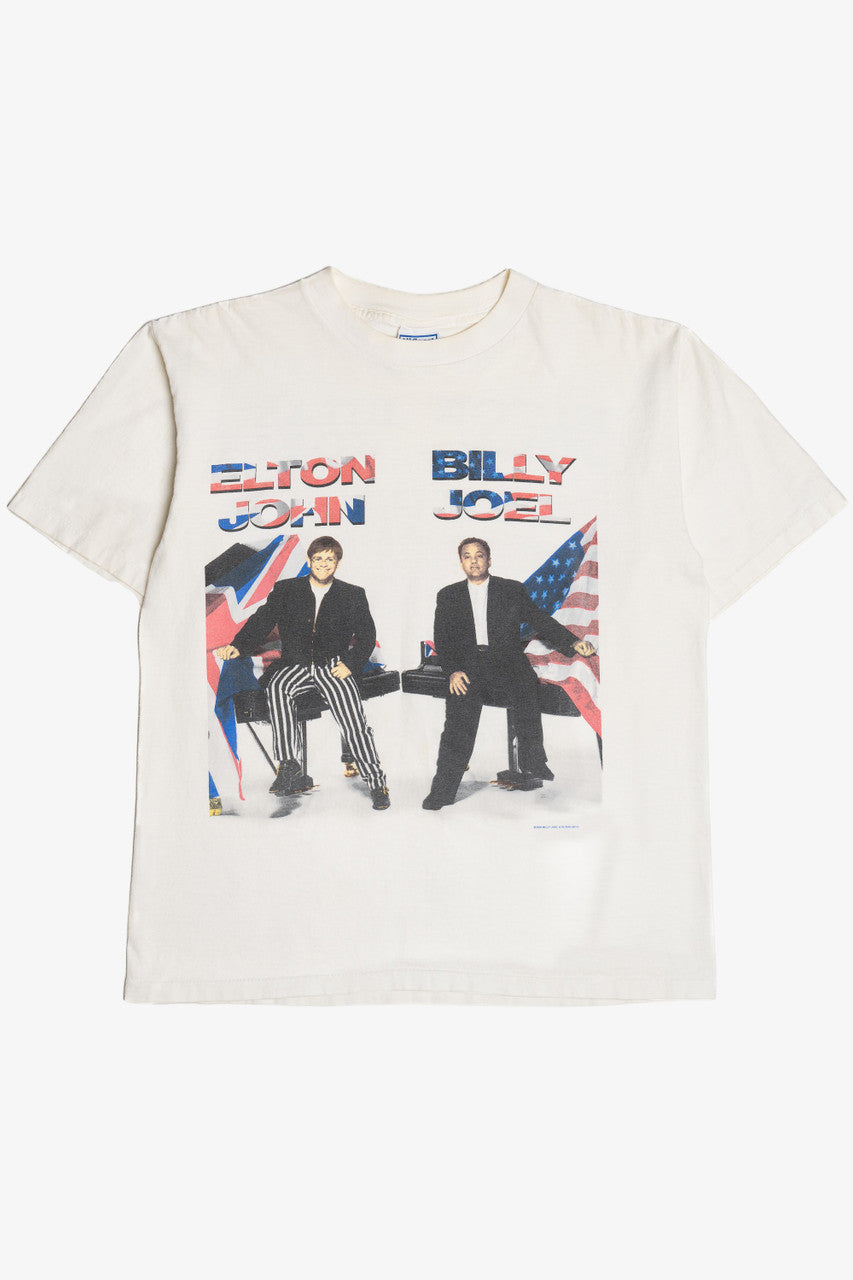 Vintage Elton John Billy Joel 1995 Tour T-Shirt (1990s)