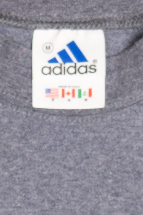 Vintage Adidas Striped Sleeve T-Shirt (2000s) 12001
