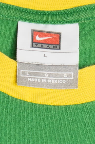 Vintage Brasil CBF Football Confederation Nike Ringer T-Shirt (2000s)