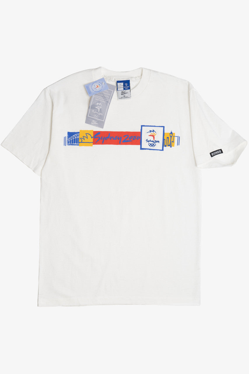 Vintage Deadstock NWT "Sydney 2000" Olympics Embroidered Detail Bonds T-Shirt (2000s)