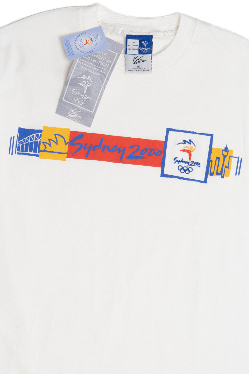 Vintage Deadstock NWT "Sydney 2000" Olympics Embroidered Detail Bonds T-Shirt (2000s)