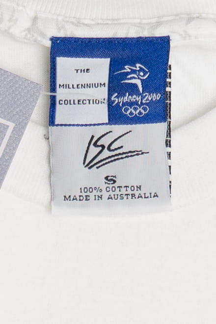 Vintage Deadstock NWT "Sydney 2000" Olympics Embroidered Detail Bonds T-Shirt (2000s)
