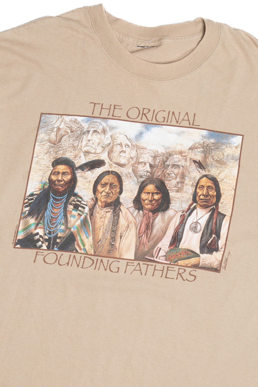 Vintage "The Original Founding Fathers" Native T-Shirt (1990s)
