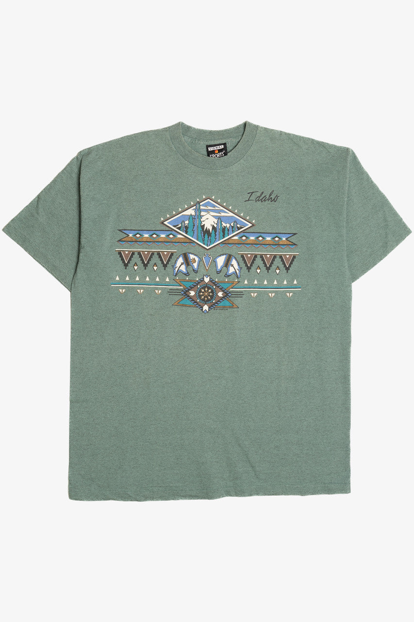 Vintage "Idaho" Southwest Print T-Shirt (1990s)