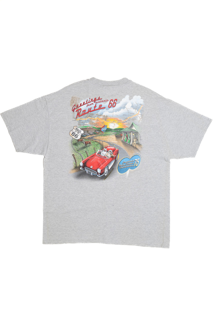 Vintage "Eskimo Joe's Get Your Kicks" Route 66 T-Shirt (2000s)