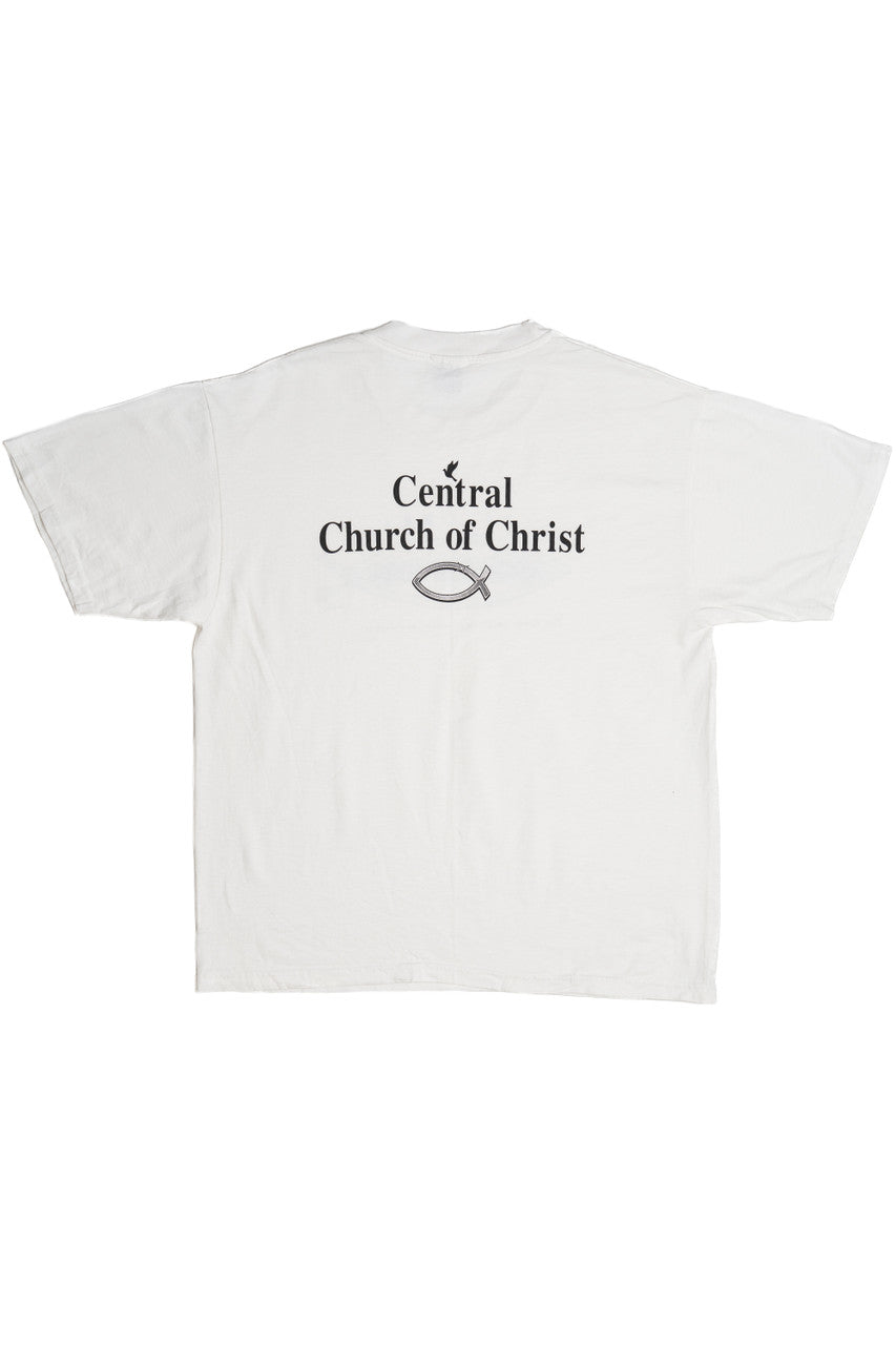 Vintage 01-01-00 Y2K "Jesus Christ" Religious T-Shirt (2000s)