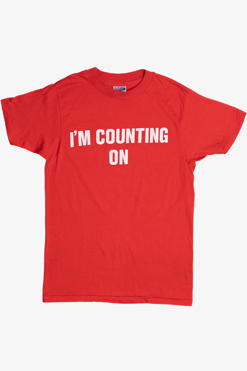Vintage "I'm Counting On Malco South Pasadena" T-Shirt (1990s)