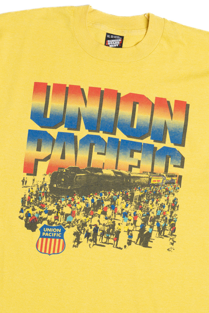 Vintage "Union Pacific" Train Screen Stars T-Shirt (1990s)