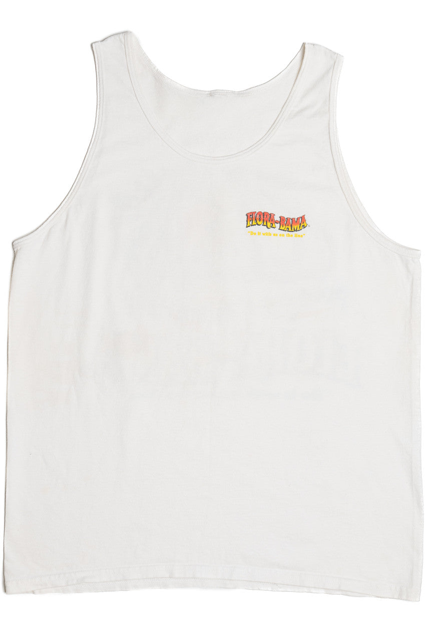Vintage "Flora-Bama" "Do It With Us On The Line" T-Shirt Tank Top (1990s)