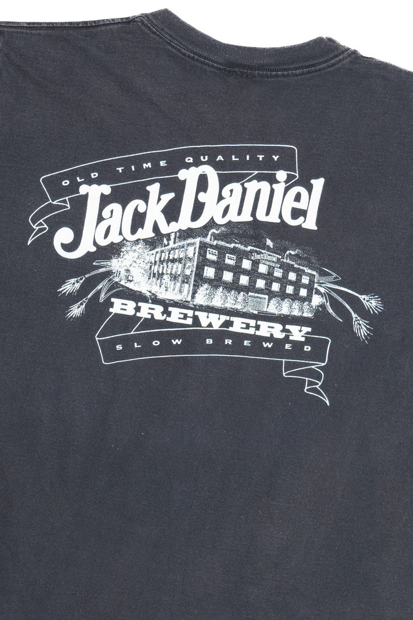 Vintage Distressed Jack Daniel's Amber Lager Brewery T-Shirt (1990s)
