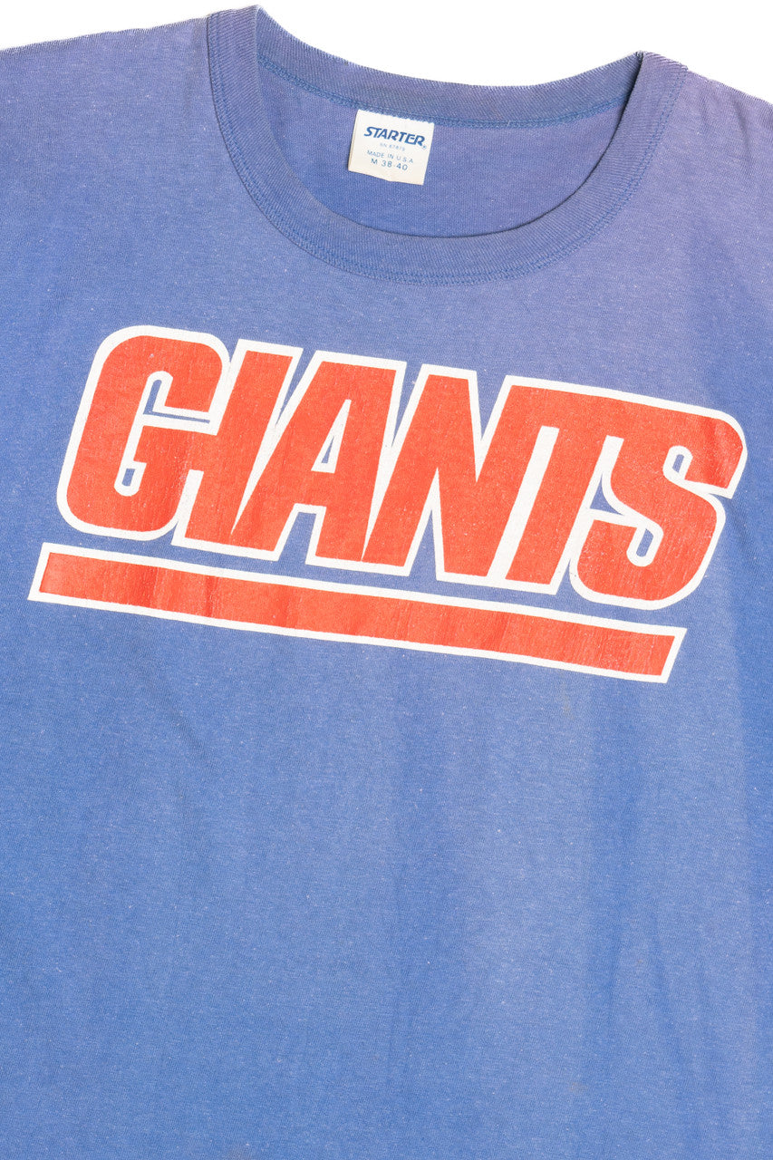 Vintage Sun-Faded Distressed "Giants" Starter NFL T-Shirt (1990s)