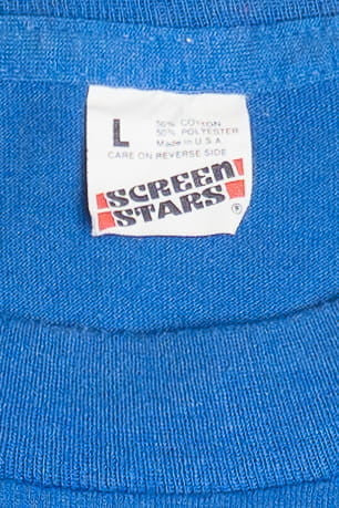 Vintage "Blue Knight Racing Team" Screen Stars T-Shirt (1980s) 12122
