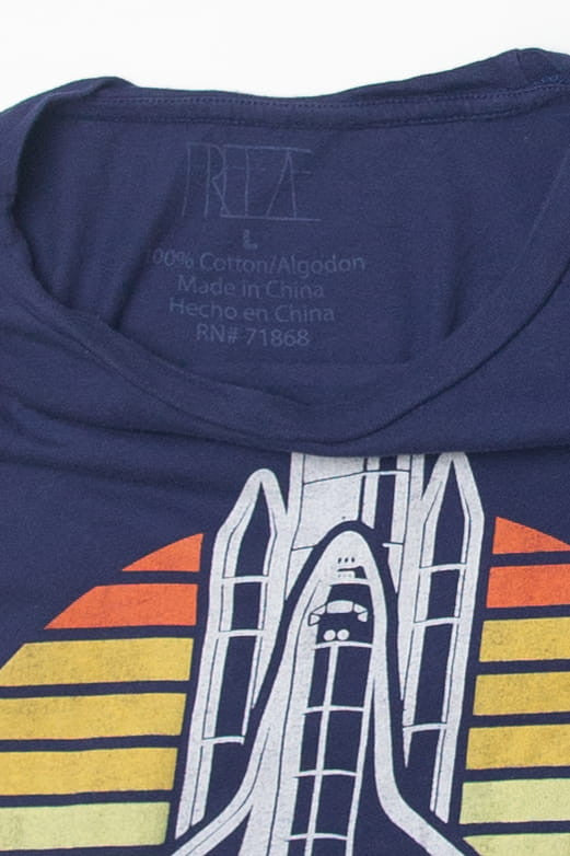 Nasa 1975 Kennedy Space Center Crop Top T-Shirt