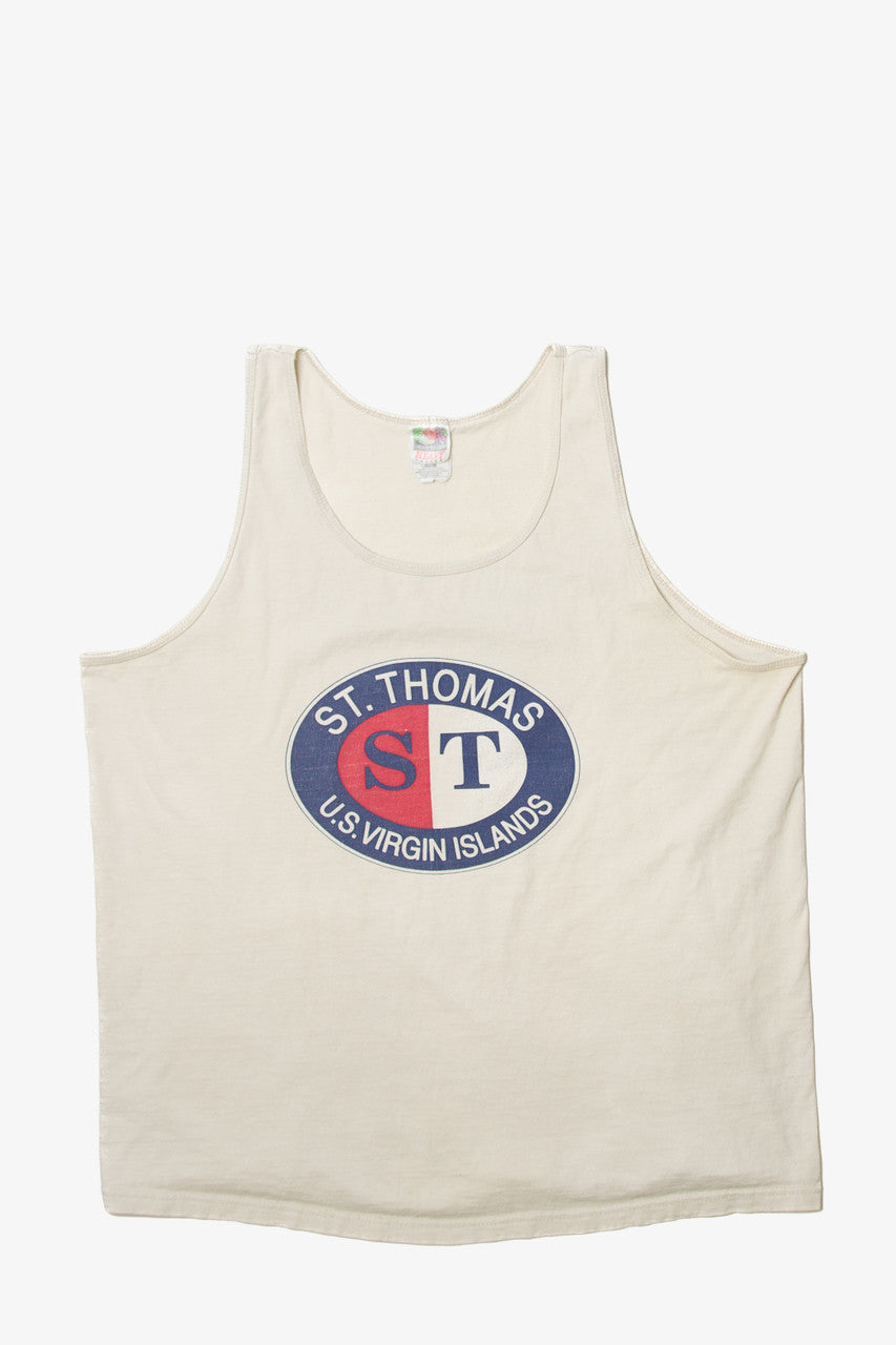 Vintage St. Thomas U.S. Virgin Islands Sleeveless T-Shirt (1990s)
