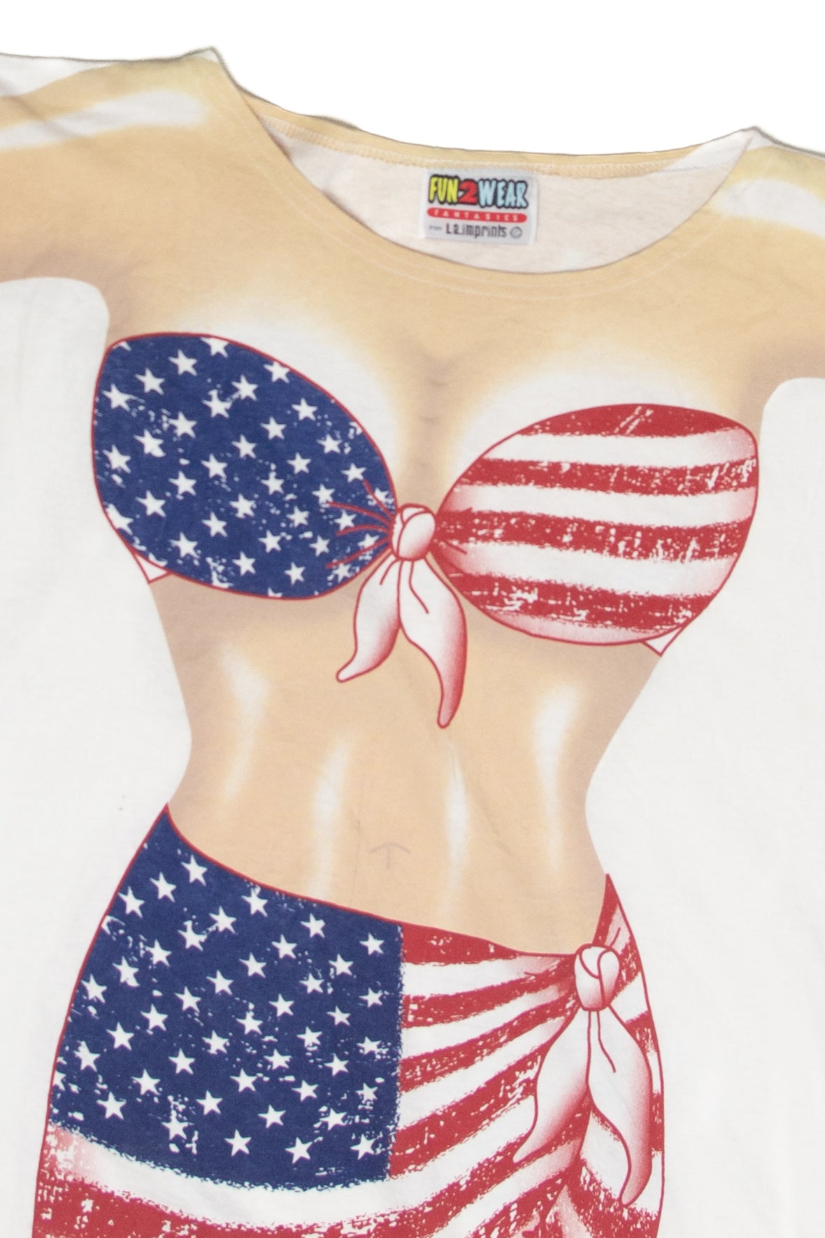 Fun 2 Wear Bikini Body American Flag T-Shirt