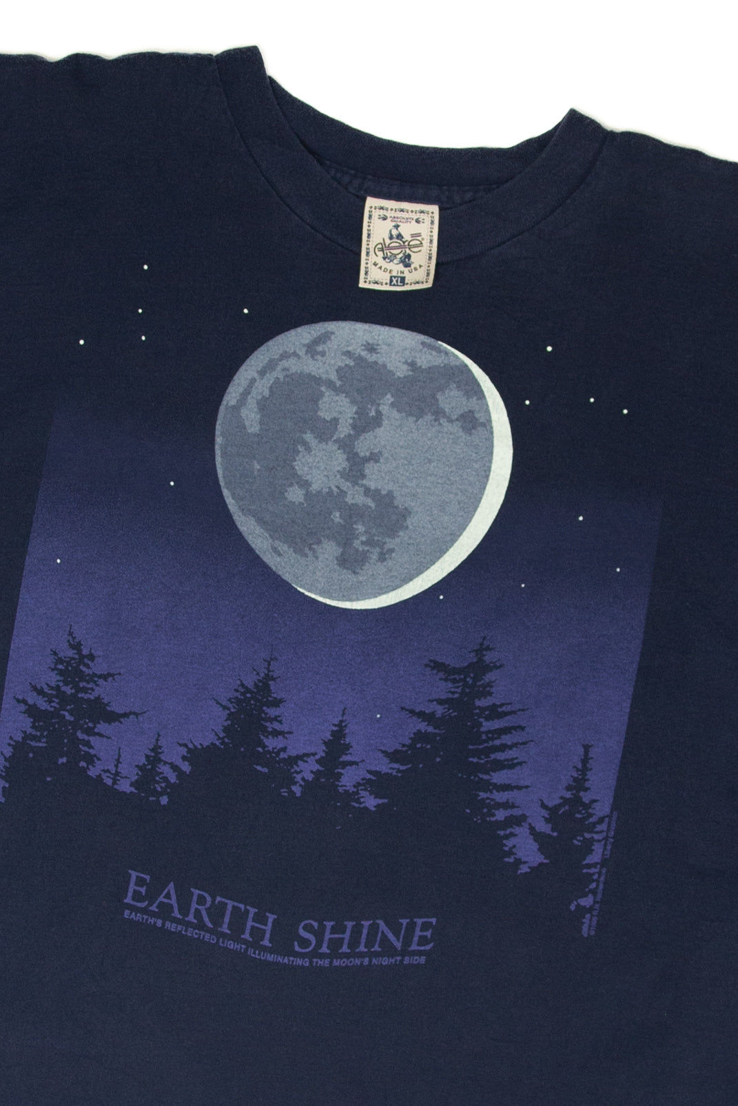 Vintage "Earth Shine" Night Sky Alore T-Shirt (1990s)