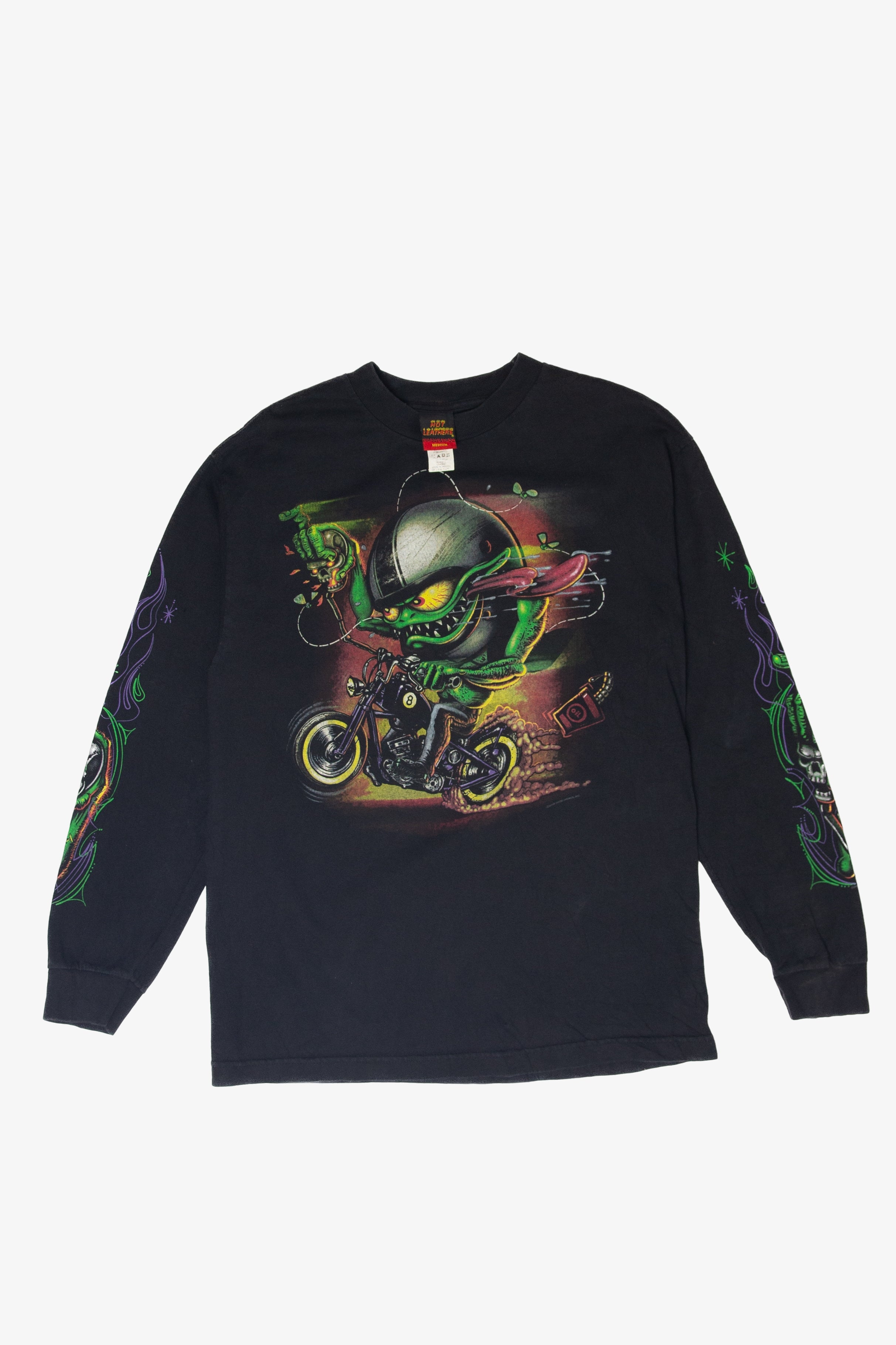 Recycled "Dave's Custom Cycle LLC" Hot Leathers T-Shirt (2010s)