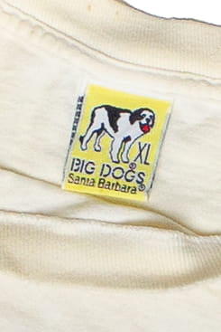 Vintage Distressed Big Dogs "Feliz Navidog" T-Shirt (1990s)